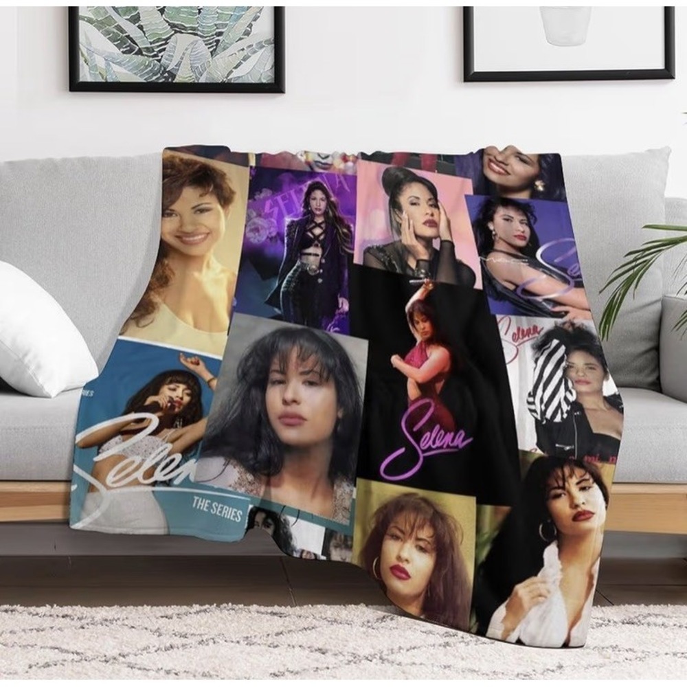 Official Selena: The Series Netflix Collage Plush Throw Blanket - 48x39" - Picture 4 of 4
